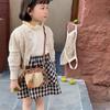 Bolso Mini Cruzado de Moda de Alta Gama Estilo Europeo y Americano Paja Cordón para Niños Pequeño Bolso Balde Shumai Bolso de Mano