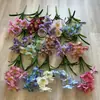 Nova Flor Artificial Tulipa Aberta de Cinco Cabeças Impressa em 3D Decoração de Casa Ornamento para Sala de Estar Arranjo Floral de Casamento