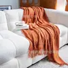 26 Manta de Sofá con Patrón de Piña de Lujo Nórdico Ligero, Manta Tejida, Manta de Oficina, Manta para Siesta, Cubierta de Cama, Manta Individual