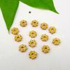 Zhongxing Cor Dourada 14K Que Não Desbota Floco de Neve DIY Acessórios para Joias Feitas à Mão Pulseira Colar Contas Espaçadoras para Joias Materiais