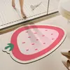 Alfombrilla de suelo de barro de diatomeas de dopamina linda y divertida alfombrilla para puerta de baño de dibujos animados para el hogar baño absorbente antideslizante