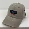 Gorra de Béisbol Ripped Bordado Tridimensional de Letras Retro Americana para Hombres y Mujeres Tendencia Callejera Versátil Protección Solar Gorra Pato