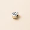 Plata 999 plata 3D moneda pasante cuenta calabaza pulsera retro cuentas sueltas diy accesorios de cuerda hechos a mano T0482