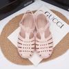 2023 Nuevos Zapatos de Mujer Melissa Zapatos de Gelatina Sandalias Melissa Baotou Retro Trenzados Casual Zapatos Romanos Ins
