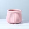 Vasos de Cerâmica Personalizados para Flores, Conjunto Criativo de Vasos para Suculentas em Estilo Europeu, Bandejas Geométricas, Plantas Verdes Simples, Ornamentos Escandinavos Hidropônicos