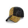 Gorra de béisbol nueva transfronteriza con costuras incrustaciones de diamantes moda para hombres y mujeres gorra de visera casual sombrero para el sol al aire libre sombrero de moda
