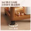 Mesa de Cabeceira Móvel Prateleira de Armazenamento Quarto Pequeno Multiuso Aberta Criativa Estilo Meio do Século Pequena Mesa de Madeira
