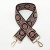 Nueva correa de hombro gruesa y ancha de jacquard colorida, ajustable, bandolera larga, bolso de mujer, accesorios, correa