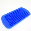 Forma de Gelo de Silicone de Grau Alimentício com 160 Células Liberação Fácil Molde de Cubo de Gelo de Silicone 1cm Imprimir Logo