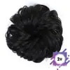 Moño de Pelo Sintético para Mujer, Estilo Capullo de Flor, Postizo Esponjoso Invisible, Anillo de Pelo Rizado, Ligeramente Ondulado, para Mercados de Amazon y Europeos/Americanos