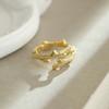 Anillo de Madera de Llegada Nueva Japonesa y Coreana Anillo de Dedo de Rama Abierto Distintivo de Moda para Mujer Ajustable para Pareja