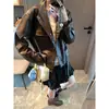 Chaqueta de Cuero Ajustada Estilo Ropa de Trabajo con Grano de Lichi Suave PU Moque Urbana Moderna MQ1867
