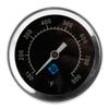 Termômetro industrial axial bimetálico tipo ponteiro de aço inoxidável para forno de churrasco, forno, disco de caldeira