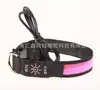 Coleira para Cachorro Recarregável por USB Couro Refletivo Luminosa Pet Anti-Perda Nylon Refletivo Material de Mergulho