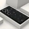Funda de Teléfono Popular en TikTok Estilo Simple Boceto Floral Galaxia S26 Ultra Borde Recto Silicona Suave