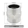 Adaptador Roscado de Acero Inoxidable Reductor Doble Rosca Macho Extensión Directa de 1/4 de Pulgada a 3/8 de Pulgada, 1/2 Pulgada, 3/4 de Pulgada a 1 Pulgada Accesorios para Tuberías de Agua