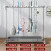 Estante Móvil de Pie para Mopas Estante de Almacenamiento de Herramientas de Acero Inoxidable Estante de Almacenamiento para Baño Estante Organizador para Balcón Estante con Drenaje