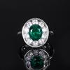 2024 nueva joyería Zhuang Shengsheng chapada en oro de cobre retro simulación verde nano color traje en forma de huevo 8*10-6*8