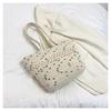 Estilo Coreano Bolso Grande Portátil Nuevo para Mujer 2023 Tejido Casual Bolso de Hombro de Verano Bolso de Mano de Paja