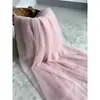 Ajustada à pele, amigável à pele, rosa nude, rosa pasta de feijão, anti-pilling, malha macia, tecido, véu de noiva, cortina, roupa
