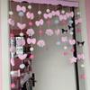 Cortina decorativa para sala de estar, cozinha e casa, haste de cortina suspensa, divisória anti-perfuração, cortina em pó, nuvem, cortina de porta para cachorro, casa, princesa de alto valor
