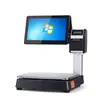 Caja Registradora con Sistema Windows y Android para Frutas, Verduras y Artículos Secos, Pedidos por Escaneo de Código, Máquina Todo en Uno con Pantalla Táctil y Báscula Inteligente