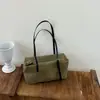 Bolso retro de axila esmerilado estilo coreano para mujer, gran capacidad, adecuado para el uso diario, versátil, bolso de hombro casual, bolso tipo almohada