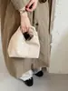 Bolso de mano popular de comercio exterior, bolso con forma de nube para mujer, de alta gama y elegante, gamuza plisada, bolso de hombro simple y elegante, bolso de moda