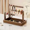 Estante para Joyas para Uso en Casa, Estante de Almacenamiento de Gomas para el Cabello y Pasadores de Escritorio, Organizador de Pulseras y Cuentas para Interiores, Soporte de Exhibición para Broches y Relojes
