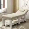 Cama de Beleza, Cama de Terapia de Massagem para Salão de Beleza, Cama Dobrável para Tatuagem e Terapia de Fogo para Casa com Orifício, Cama de Moxabustão, Cama para Extensão de Cílios