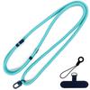 Cordón universal para teléfono móvil de 8 mm, cordón para colgar, cordón para el cuello, cordón con clip separador, cordón ajustable