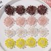 Elegante horquilla de pelo con cuentas tejidas a mano con flores de cristal personalizadas de Corea del Sur, accesorios para el cabello, pendientes, material femenino al por mayor