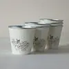 Taza de Papel Desechable Personalizada en Relieve, Elegante Taza Comercial de Doble Pared Hueca con Relieve, Foil Dorado y Plateado para Bebidas