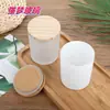 Vaso de vela de aromaterapia de vidrio DIY taza de vela casera esmerilada con tapa portavelas creativo vaso de vidrio taza vacía adornos