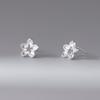 Nalan S925 Sterling Silver Simples High-end Sense ins Estilo Fresco Doce Nicho Oco Pequena Flor Brincos M05535