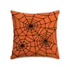 Decoración de Halloween Transfronteriza Nueva Cojín Decorativo Funda de Almohada de Calabaza Esqueleto Decoración de Sala de Estar Cojín Decorativo para Sofá Respaldo de Cama