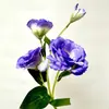 Flor Simulada Lisianthus Blanco Set de Boda Decoración Suave para el Hogar Material para Fotografía Ramo Transfronterizo Flor Artificial