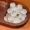 Pingente de Joia Fivela da Paz de Ágata de Gelo Calcedônia Natural de Alta Qualidade Pingente de Joia Artesanal DIY Corrente para Clavícula Fábrica Atacado