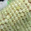 Jade Amarillo Limón Natural Doble Corazón Corte Diamante Ángulo 10mm Accesorios de Joyería con Cuentas Semiterminados Accesorios de Piedra Natural