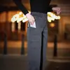 Calças Cargo Casuais Retas de Perna Larga com Vários Bolsos American High Street Masculinas Moda de Rua Hip-Hop Soltas Caimento Longas