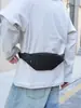 Riñonera Casual de Nailon, Bolsa de Cintura Ajustable con Múltiples Compartimentos con Cremallera para Gimnasio, Compras, Caminar, Vacaciones