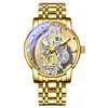 Nuevo Mecanismo de Reloj Mecánico Totalmente Automático Hueco de Doble Cara Bugatti Reloj Tourbillon para Hombre Venta Transfronteriza Douyin Dropshipping
