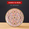 Prato raso de cerâmica esmaltada, prato raso, prato de jantar estilo chinês de Jingdezhen, utensílios de cozinha privada para hotel e clube, prato de servir, prato redondo