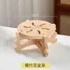 Suporte de Flores de Bambu Nan Chinês para Sala de Estar de Chão Novo Estilo Suporte de Flores para Plantas em Vasos Internas Suporte de Flores Rack de Armazenamento de Jarra de Vinho