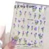 Adesivos Populares de Unhas Artísticas de Tulipa para a Primavera de 2025 Gelatina Tridimensional Adesivos com Cola Atrás Acessórios de Unhas Estilo Irmã Real Fada