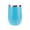 Taza Termo de Acero Inoxidable con Spray de 12oz con Forma de Cáscara de Huevo, Doble Capa 304, Copa para Vino Tinto, Vaso para Coche en Forma de U, Taza Termo de Acero Inoxidable