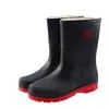 Botas de Lluvia Nuevas para Hombre Transfronterizas de Caña Media Antideslizantes Impermeables Cinturón Botas de Lluvia Trabajo Pesca Zapatos de Goma Cocina Resistentes al Desgaste Zapatos de Agua