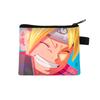 Bolsa de Naruto para niños de poliéster grande monedero de dibujos animados tarjetero estampado impermeable bolsa de almacenamiento colaboración anime