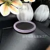 Pulseira de Calcedônia Violeta Natural, Pulseira Roxo Lavanda Tipo Gelo, Pulseira de Beleza de Jade Redondo Gelatina de Lichia para Menina