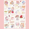 Pegatinas para Manual de Niños, Pegatinas de Personajes de Dibujos Animados Estilo Antiguo, Pegatinas Impermeables para Niñas, Pegatinas Decorativas para Diario de Vitalidad en Stock